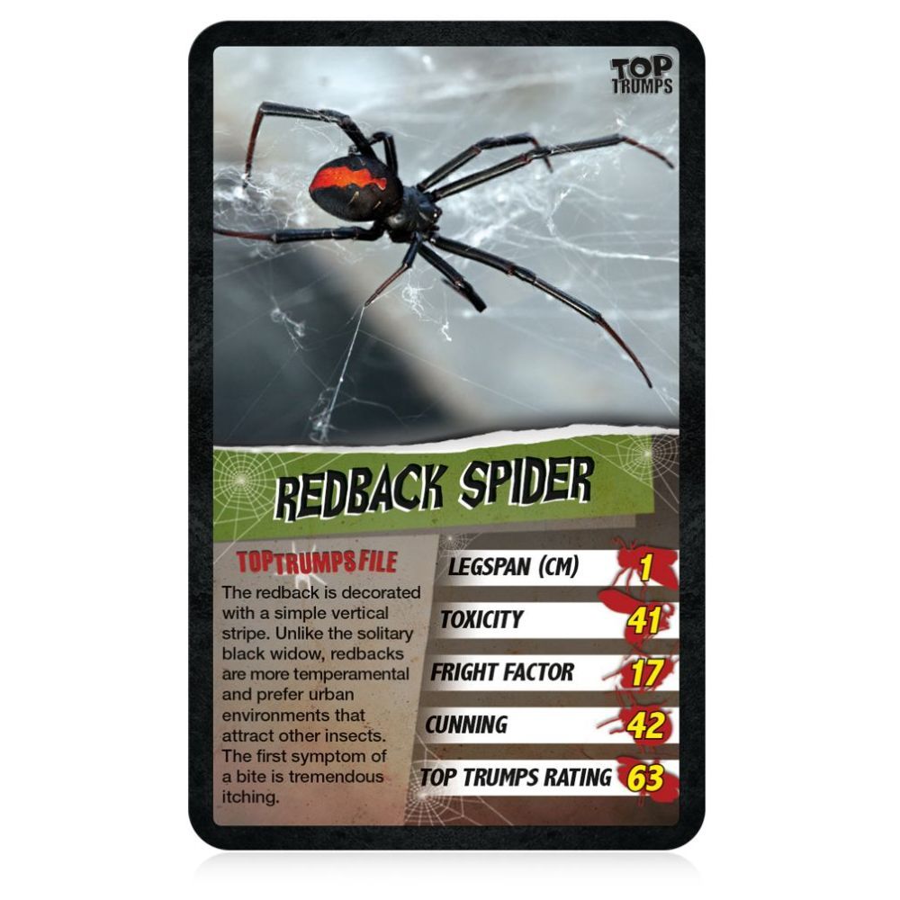 Winning Moves - Toptrumps Spiders Card Game