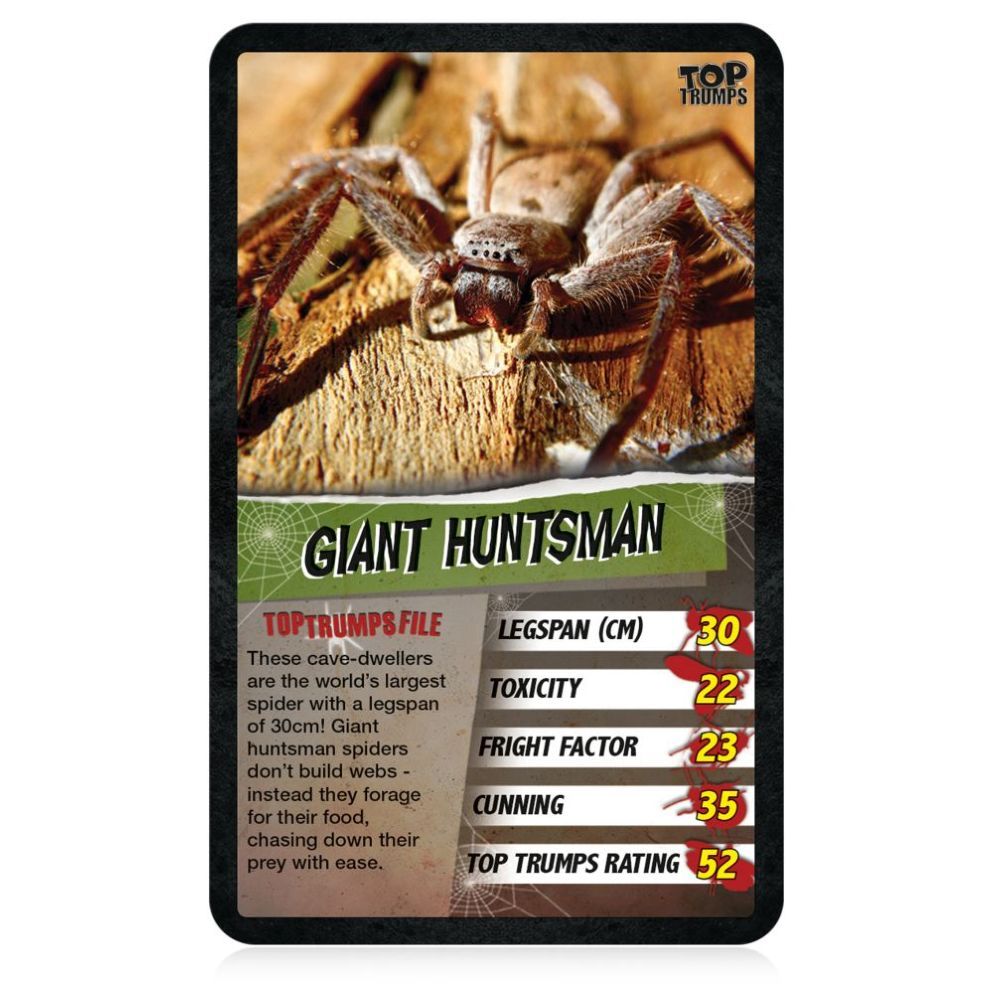 Winning Moves - Toptrumps Spiders Card Game