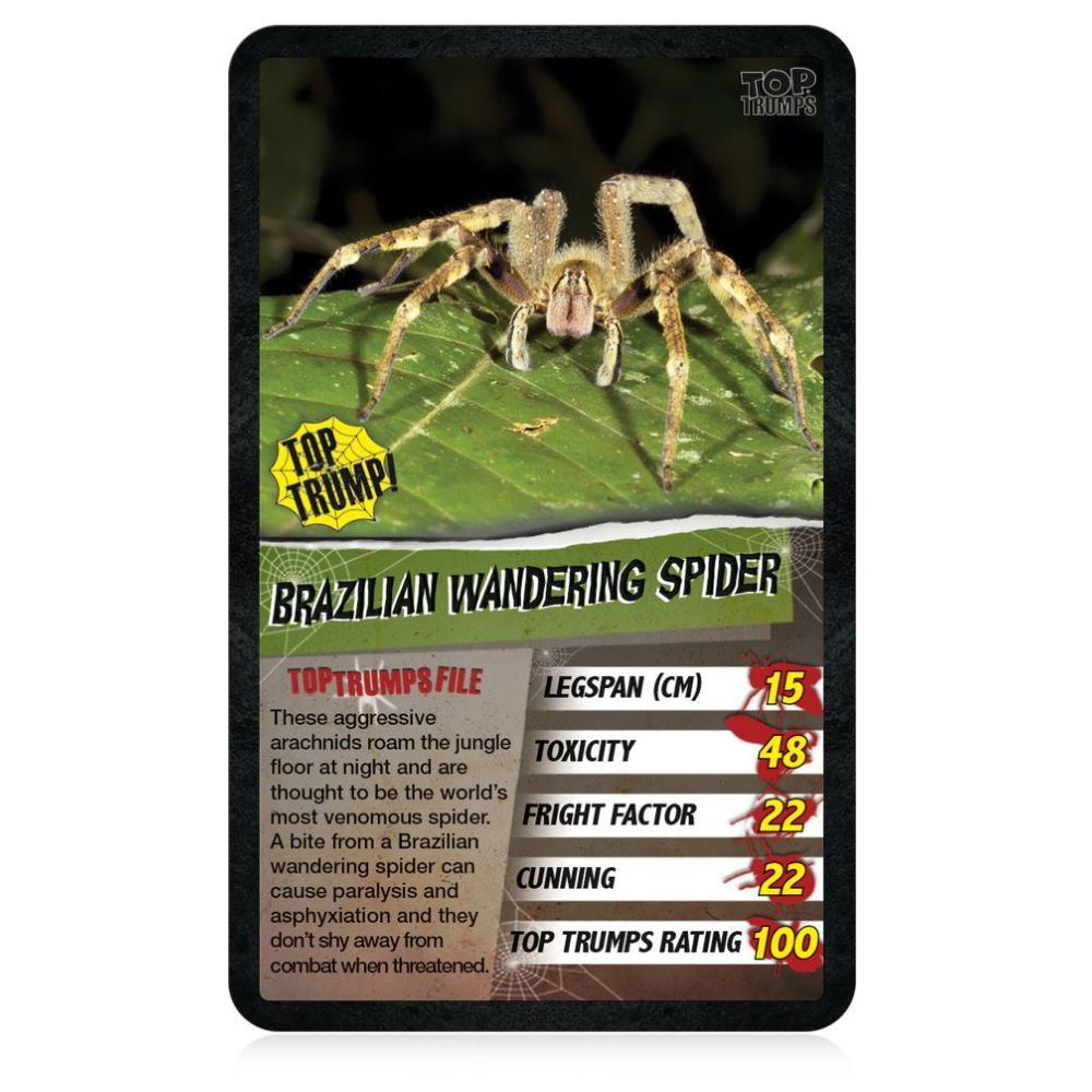 Winning Moves - Toptrumps Spiders Card Game