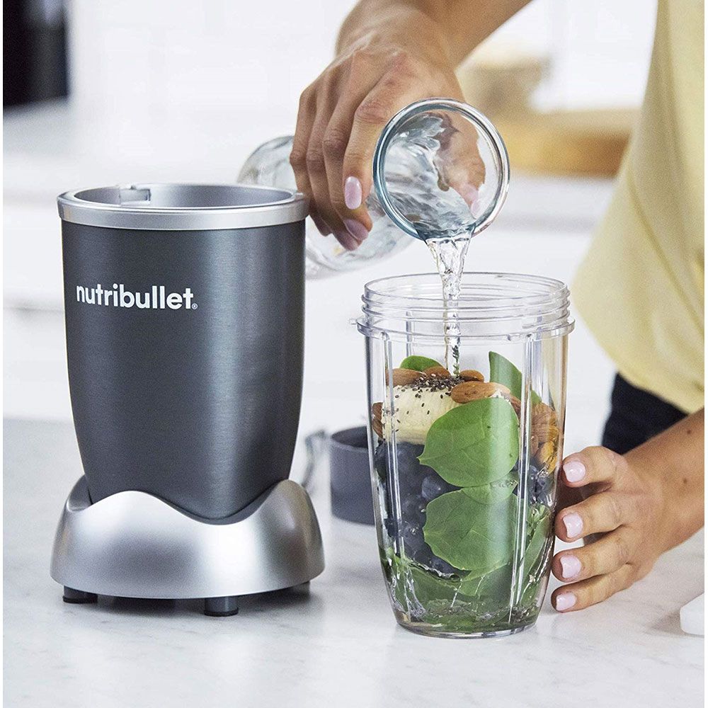 NutriBullet - 9pc Accessories High-Speed Blender 600W - Gray