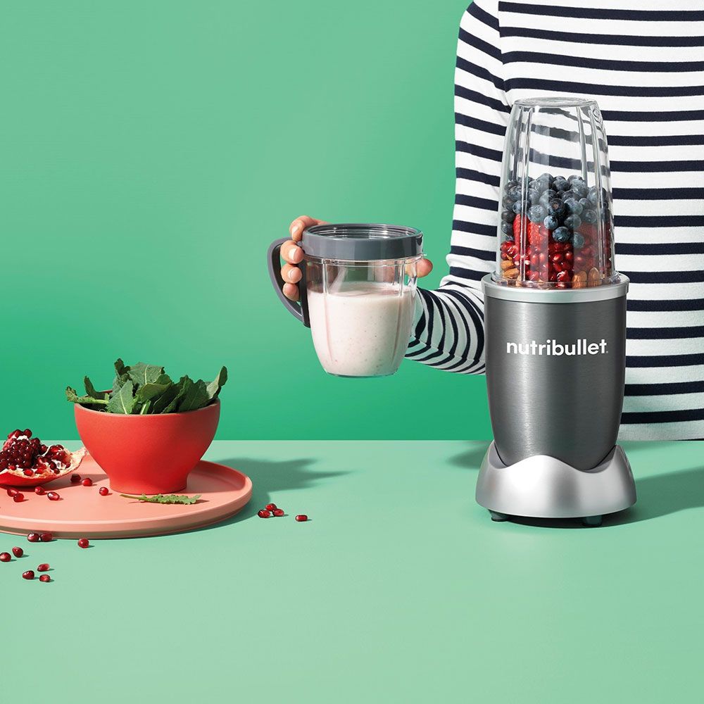 NutriBullet - 9pc Accessories High-Speed Blender 600W - Gray