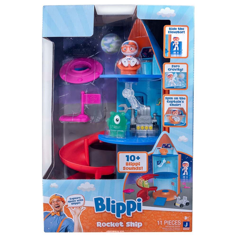 Blippi - Rocket Ship Playset - 11pcs