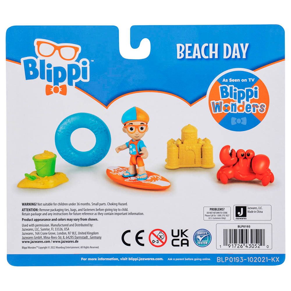 Blippi - Woders Beach Day - Assorted 1pc