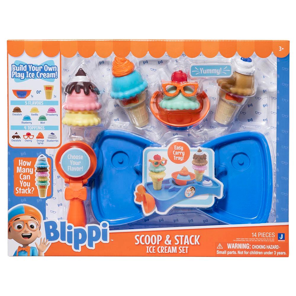 Blippi - Roleplay Scoop & Stack Ice Cream Set