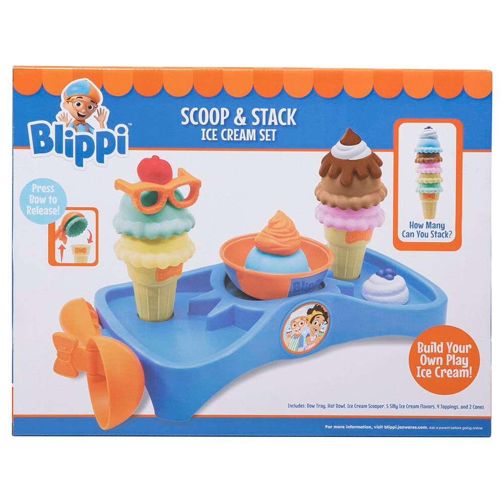 Blippi - Roleplay Scoop & Stack Ice Cream Set