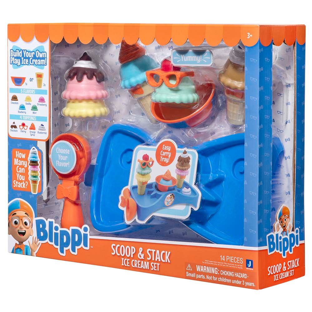 Blippi - Roleplay Scoop & Stack Ice Cream Set