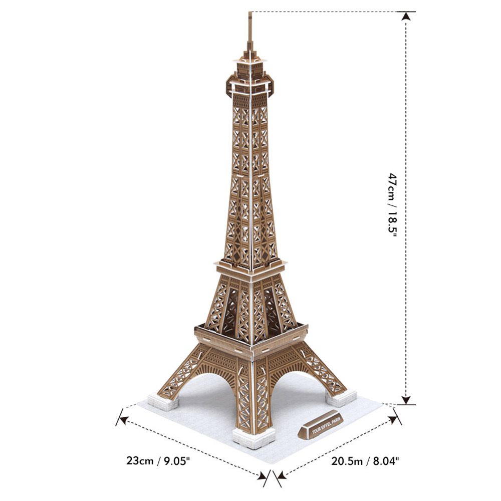 كيوبيك فن بازل ثلاثية الأبعاد برج إيفل 39 قطعة