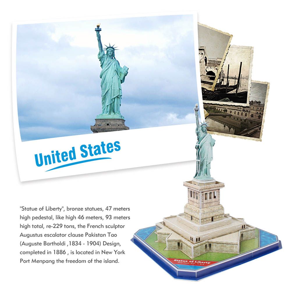 CubicFun - 3D Puzzle Statue Of Liberty - 39pc