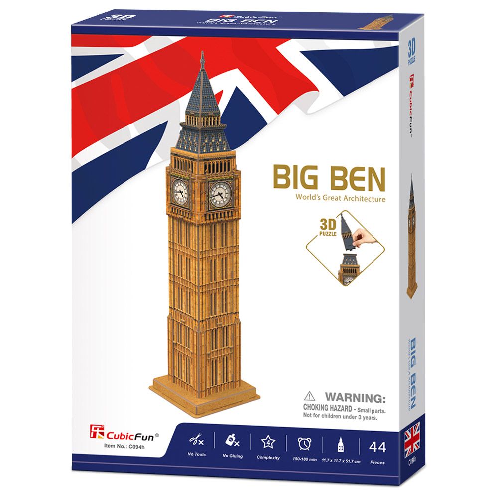 CubicFun - 3D Puzzle Big Ben London - 44pc