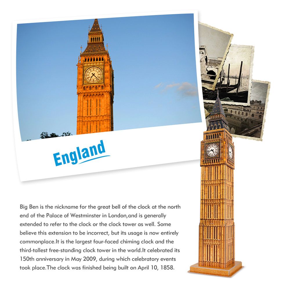 CubicFun - 3D Puzzle Big Ben London - 44pc