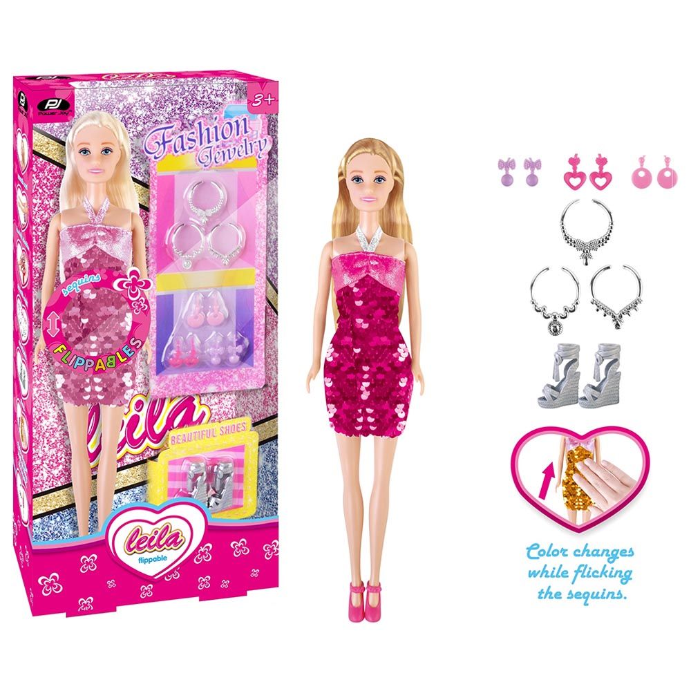 Power Joy - Leila Flippable Fashion Doll - Assorted 1pc