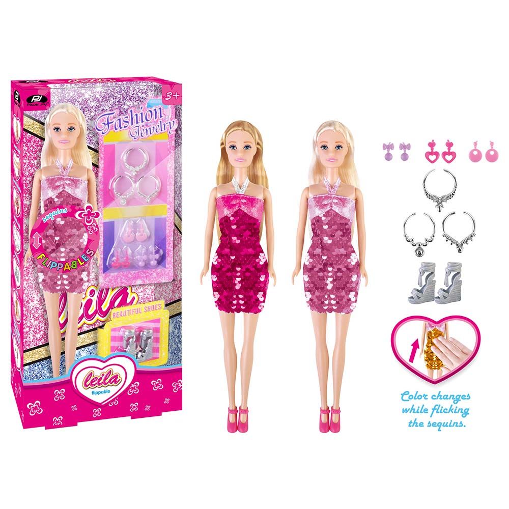 Power Joy - Leila Flippable Fashion Doll - Assorted 1pc