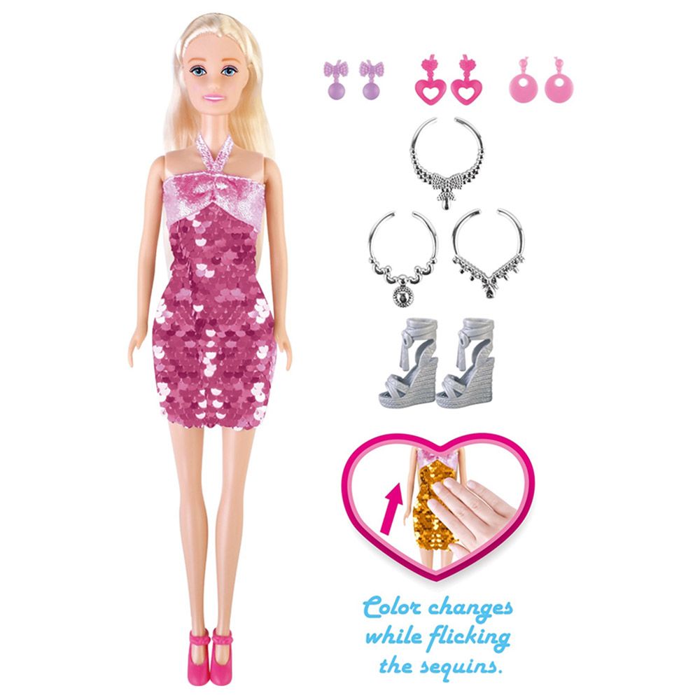 Power Joy - Leila Flippable Fashion Doll - Assorted 1pc