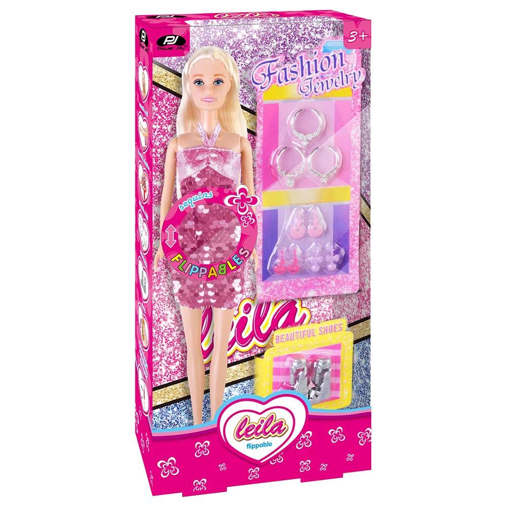 Power Joy - Leila Flippable Fashion Doll - Assorted 1pc