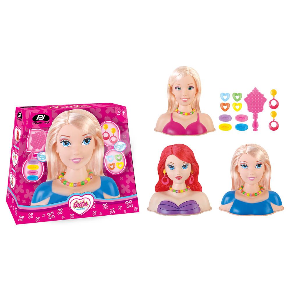 Power Joy - Leila Styling Head - Assorted 1pc