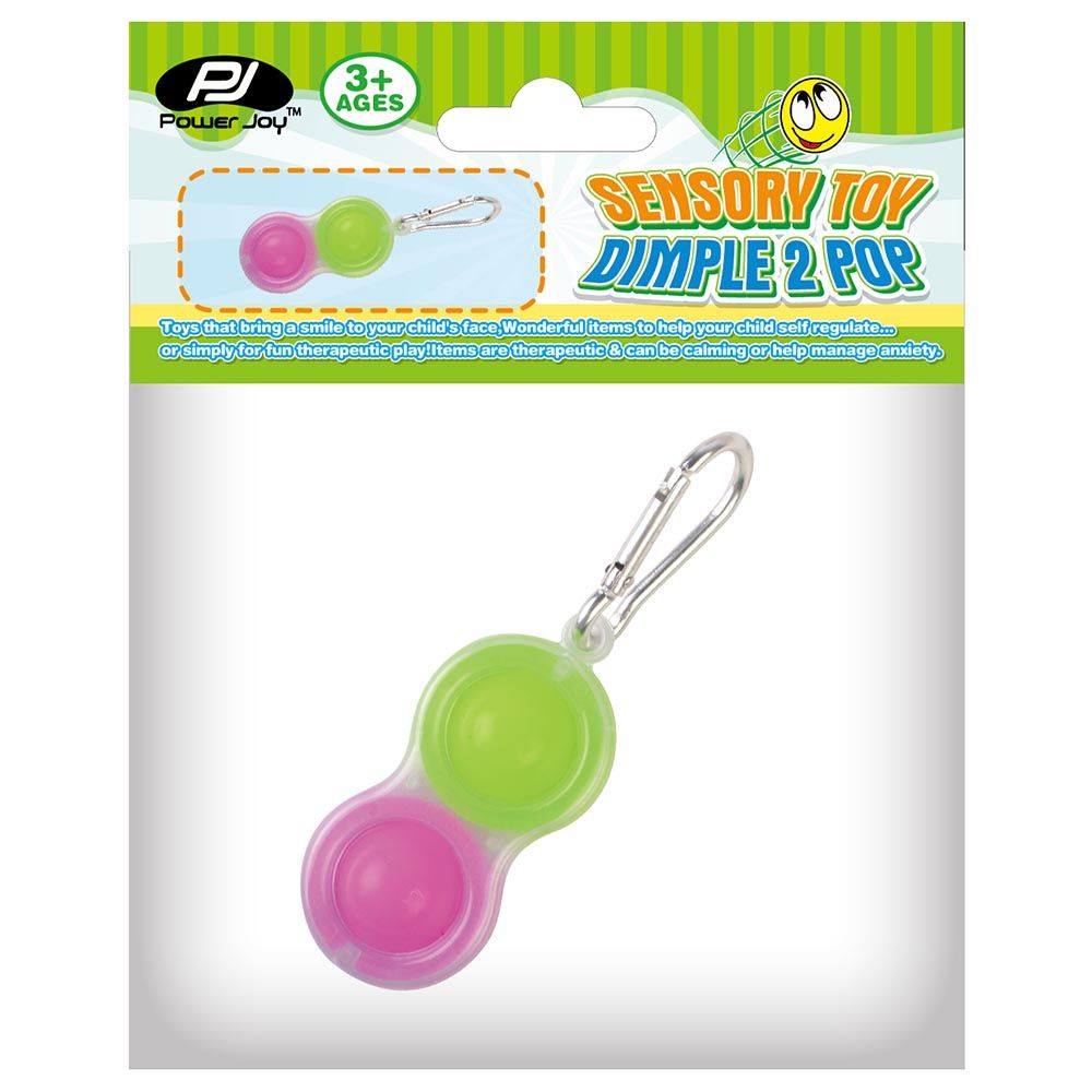 Power Joy - Sensory Toy Dimple 2Pop Keychain - Assorted