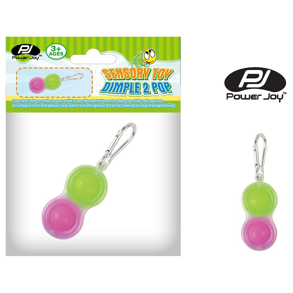 Power Joy - Sensory Toy Dimple 2Pop Keychain - Assorted