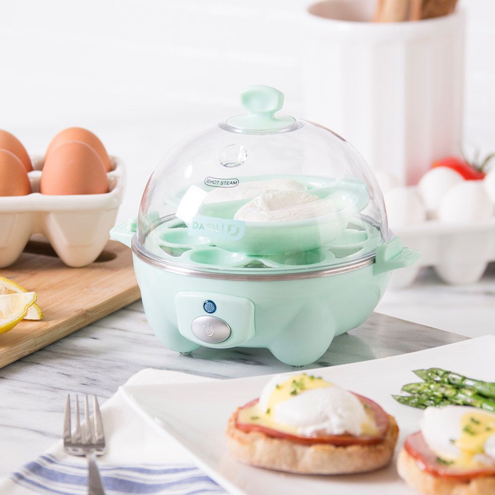 Dash Rapid Egg Cooker: 6 Egg Capacity Electric Cooker - Aqua