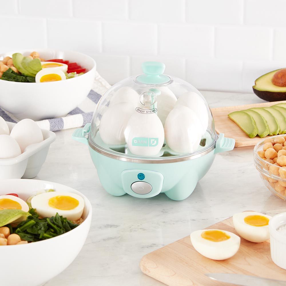 Dash Rapid Egg Cooker: 6 Egg Capacity Electric Cooker - Aqua