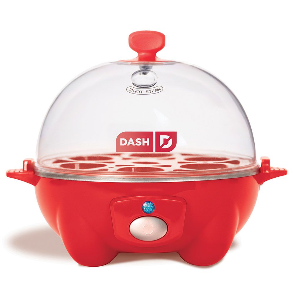 Dash Rapid Egg Cooker: 6 Egg Capacity Electric Cooker - Red