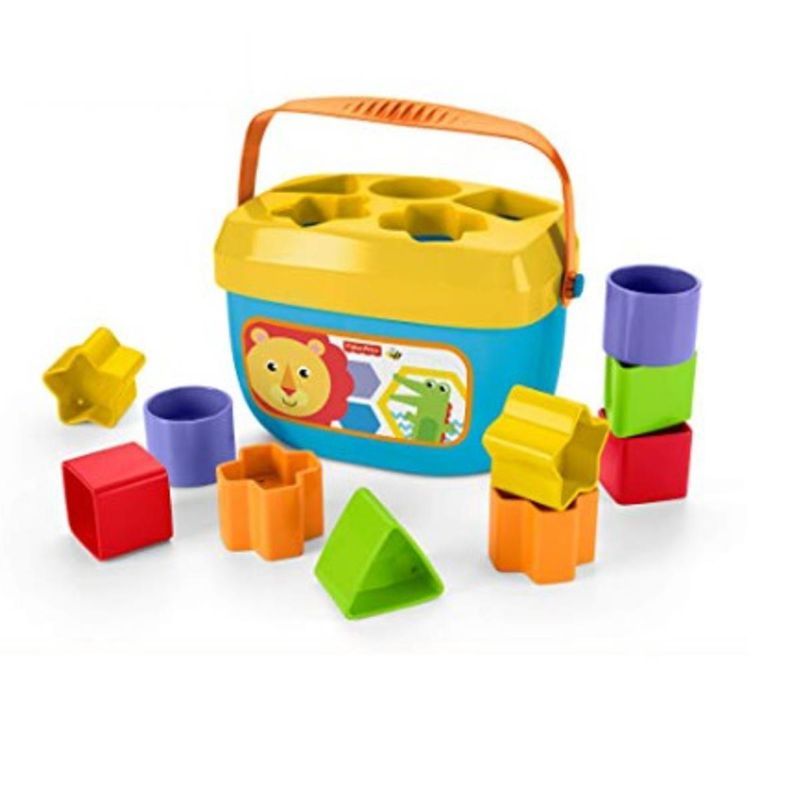 Fisher Price- Baby's First Sort And Stack Blocks- 10 Pcs