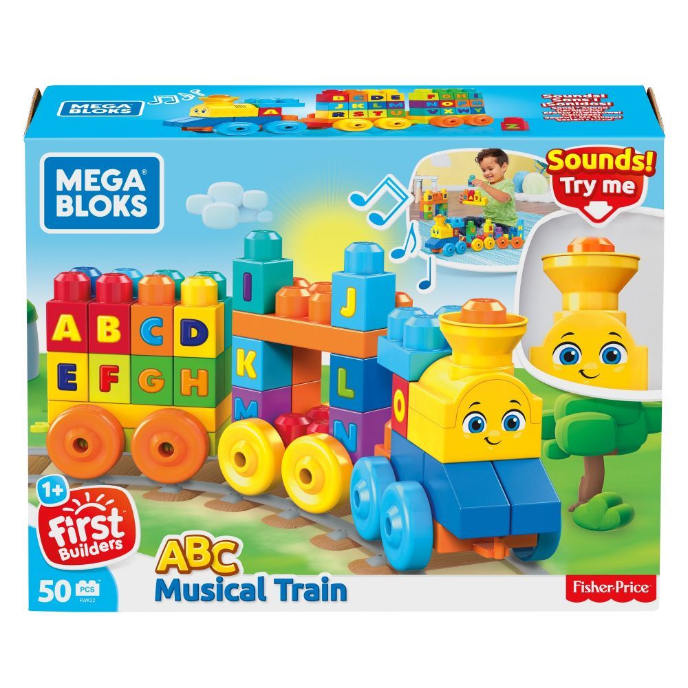 Mega Bloks ABC Musical Train - 50pcs