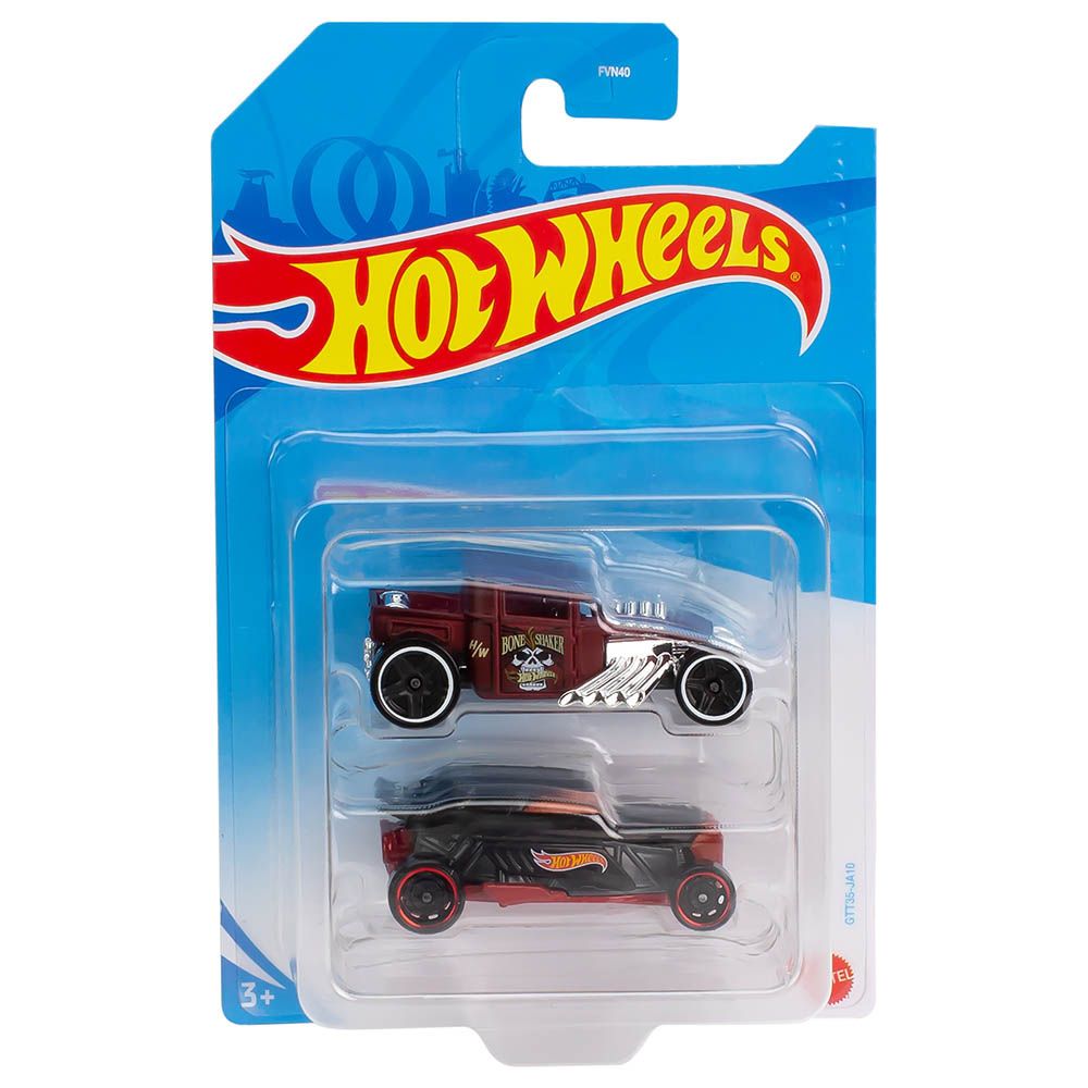 Hot Wheels - 1/64 Set of 2 Toy Vehicles - Assorted