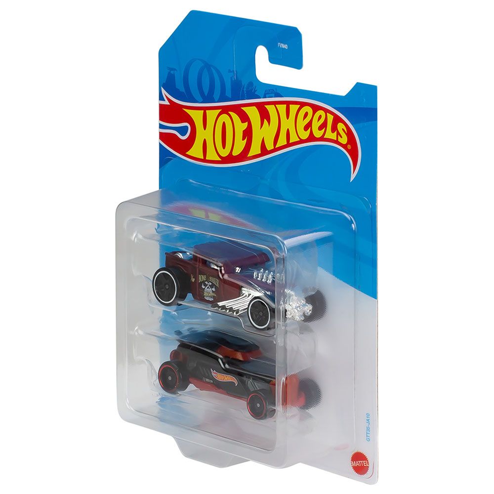 Hot Wheels - 1/64 Set of 2 Toy Vehicles - Assorted