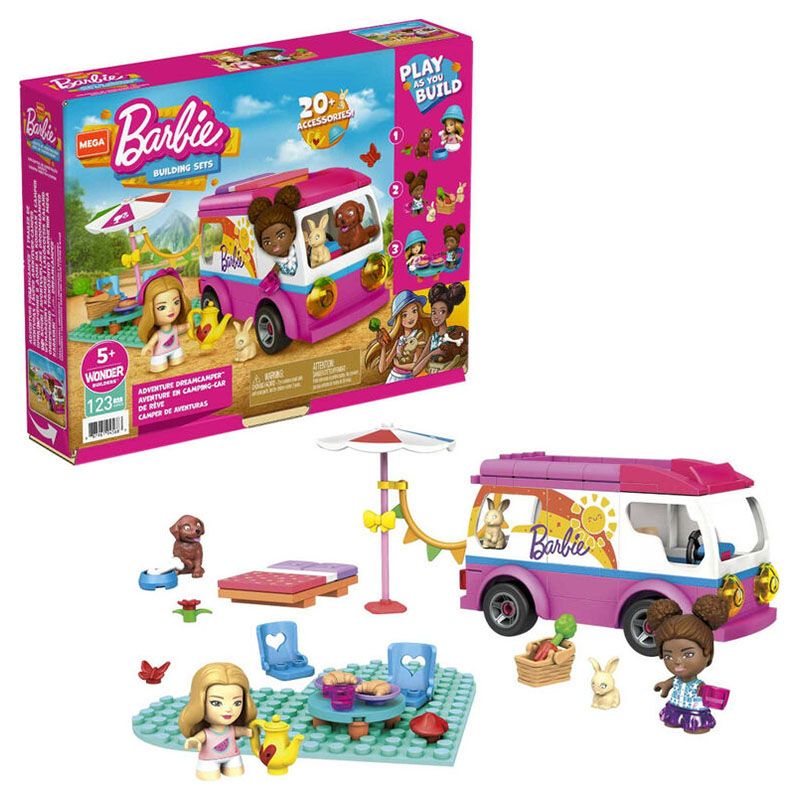 Mega Bloks - Barbie Adventure Dreamcamper 123pcs