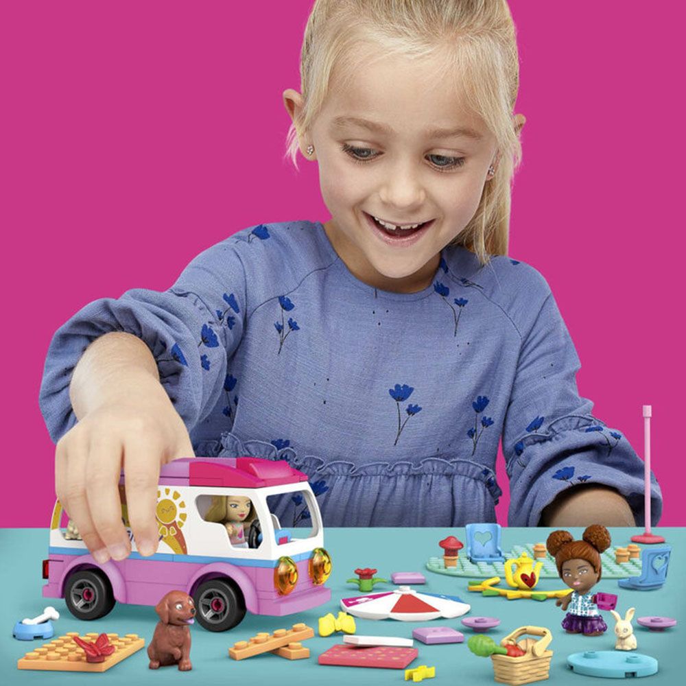 Mega Bloks - Barbie Adventure Dreamcamper 123pcs