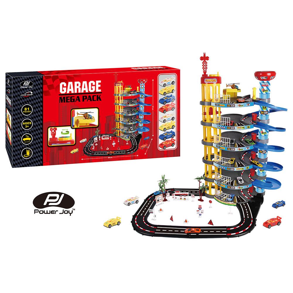 Power Joy - V.Vroom Garage Playset - 81pcs