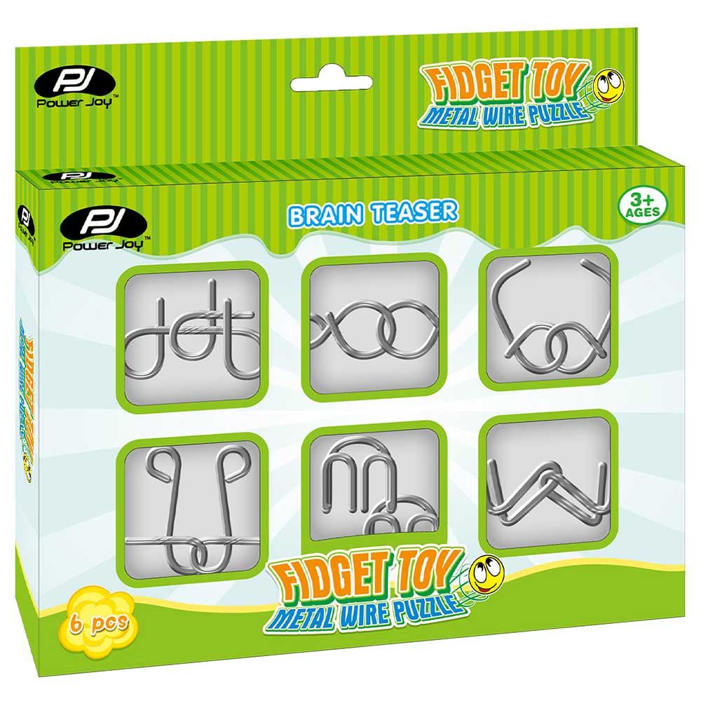 Power Joy - Fidget Toy Metal Wire Puzzle - Assorted 1pc