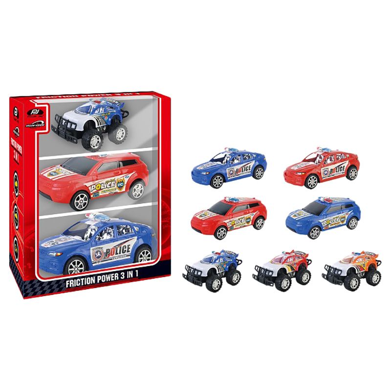 Power Joy - 3-in-1 Friction Power Car - Assorted 1pc