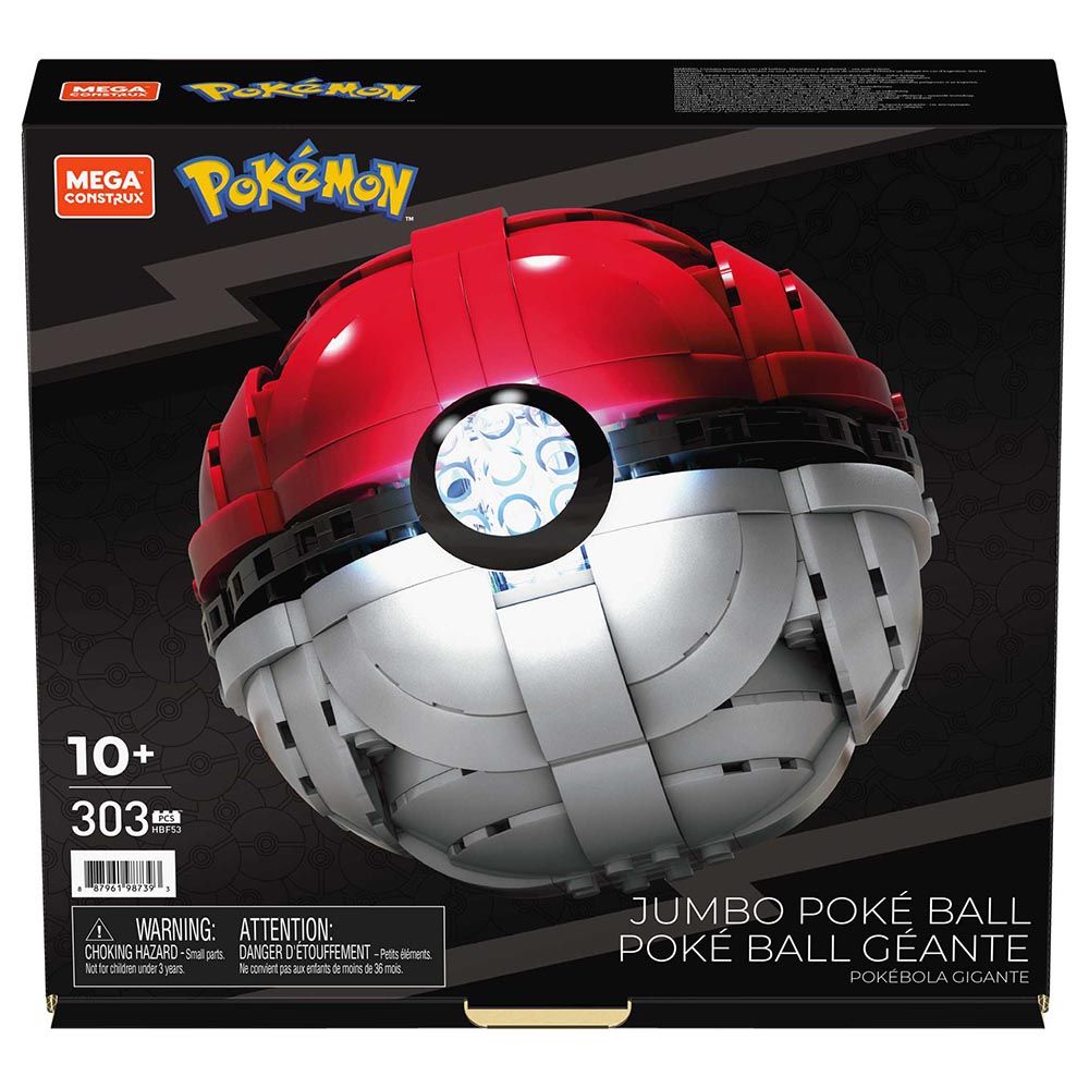 Pokemon - Mega Construx Pokemon Jumbo Poke Ball Building Set - 330pcs