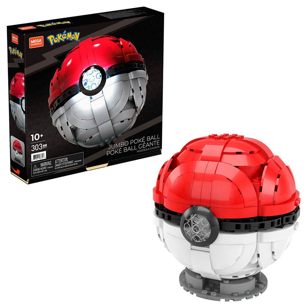 Pokemon - Mega Construx Pokemon Jumbo Poke Ball Building Set - 330pcs