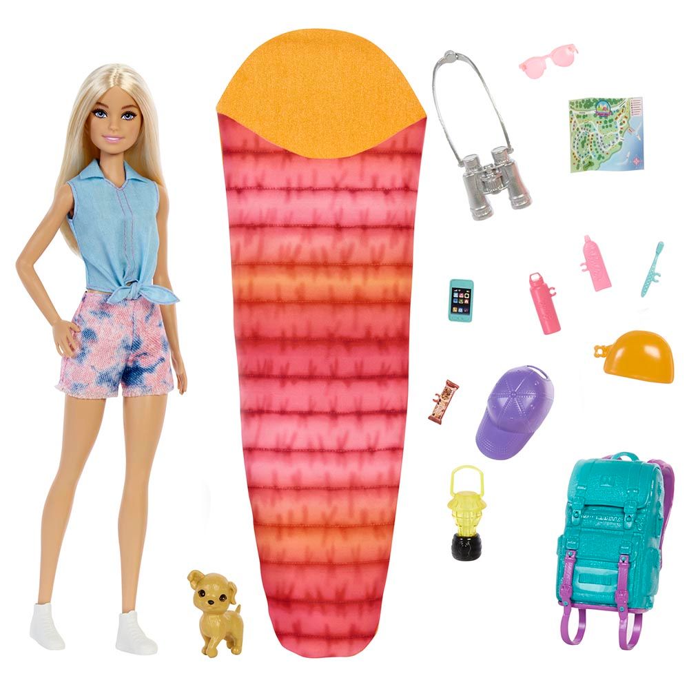 Barbie - Camping Dolls w/ Piece Count-Doll 1