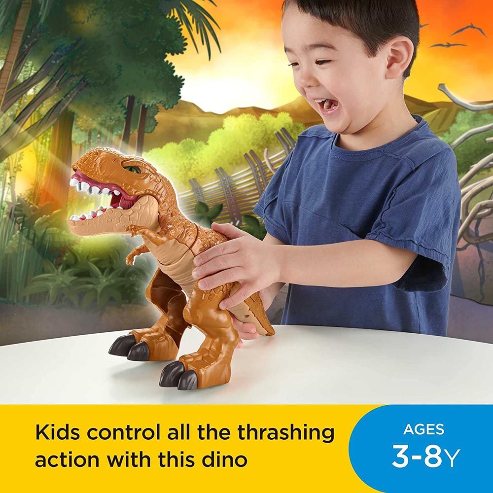 Mattel - JW Thrashin Action T Rex Dinosaur Figure