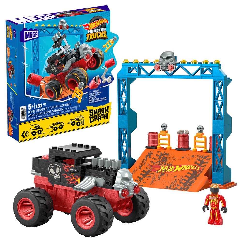 Mega Bloks - Mega Hot Wheels Smash N Crash Bone Shaker Crush Course