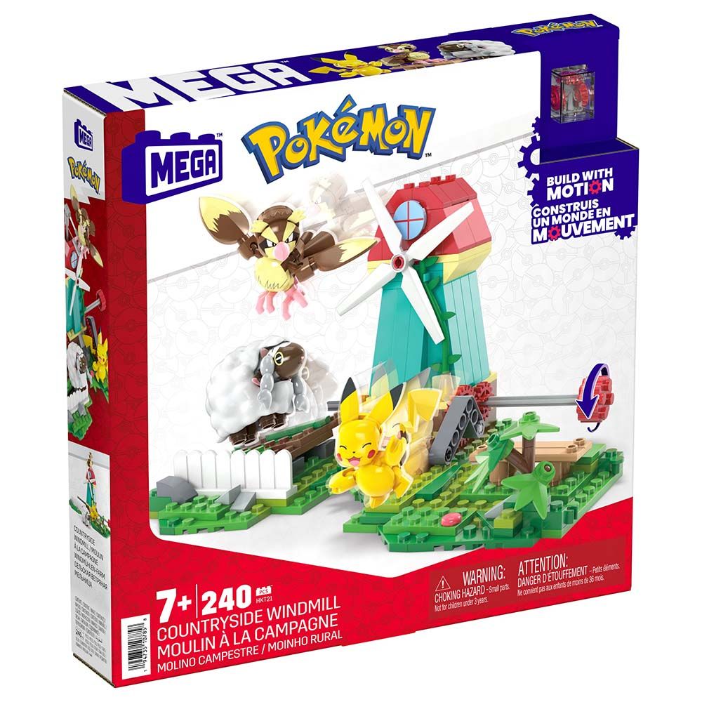 Pokemon - Mega Pokemon Countryside Windmill Building Set - 240pcs