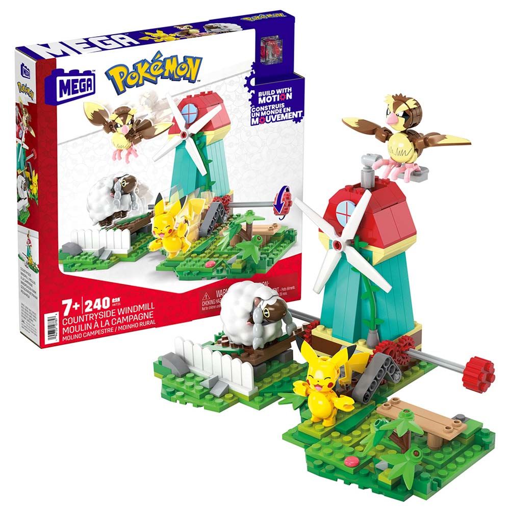 Pokemon - Mega Pokemon Countryside Windmill Building Set - 240pcs