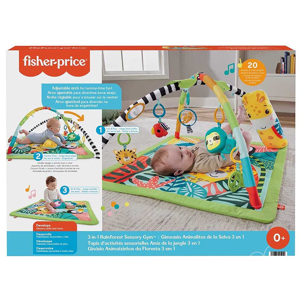 Fisher Price - 3-In-1 Rainforest Sensory Gym