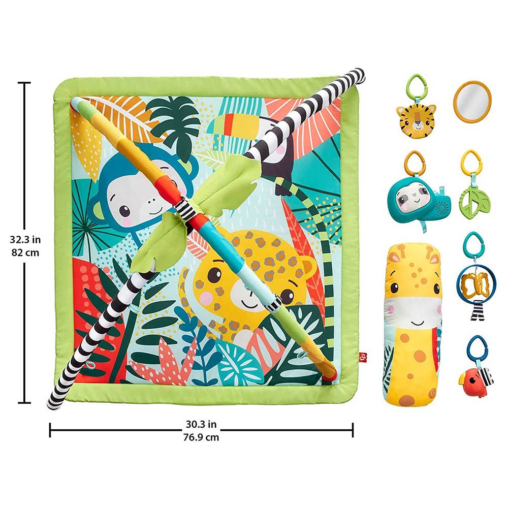 Fisher Price - 3-In-1 Rainforest Sensory Gym