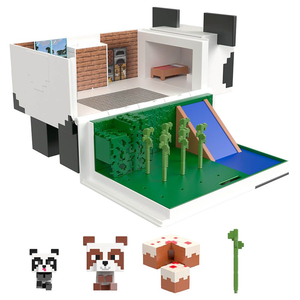 Minecraft - Mob Head Minis Panda Playhouse Set