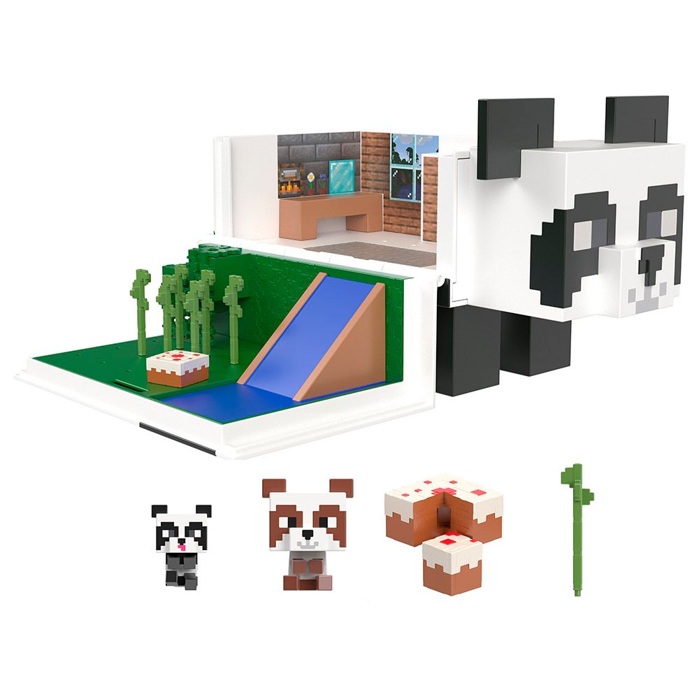 Minecraft - Mob Head Minis Panda Playhouse Set