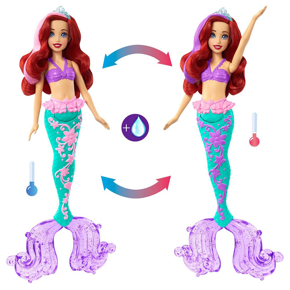 Mattel - Disney Princess Ariel Hair Feature Doll