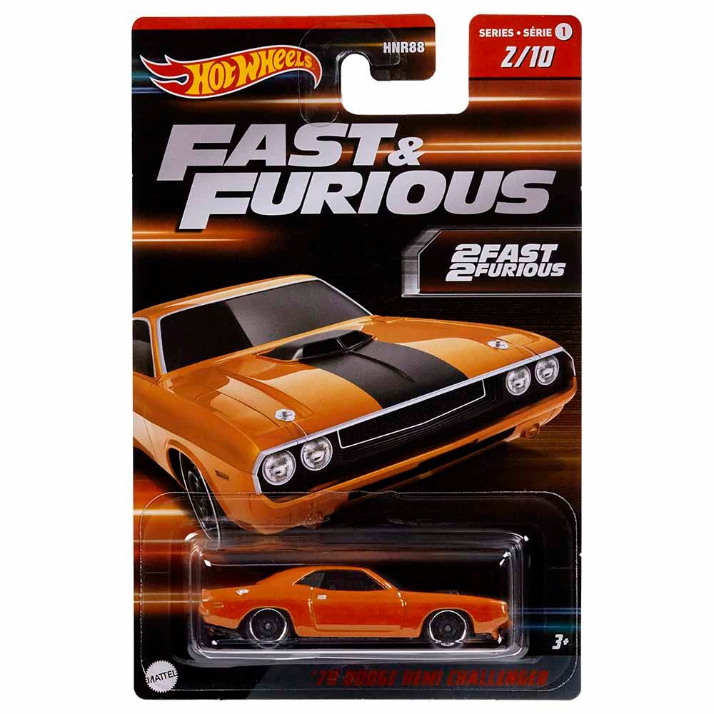 Hot Wheels - 1/64 Cars Fast & Furious Scale Vehicle - Assorted 1pc