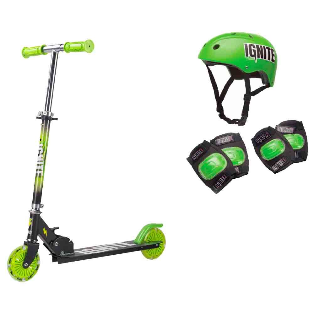 Mondo - Ignite Flow 2-Wheeler Scooter Combo Pack - Green