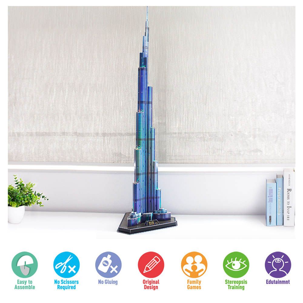 CubicFun - 3D Puzzle LED Burj Khalifa 136pc