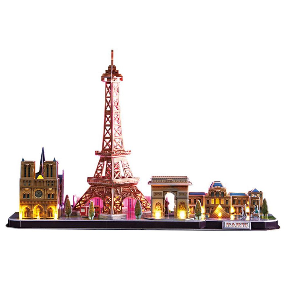 Cubicfun - City Line Paris 3D Led Puzzle 115pcs