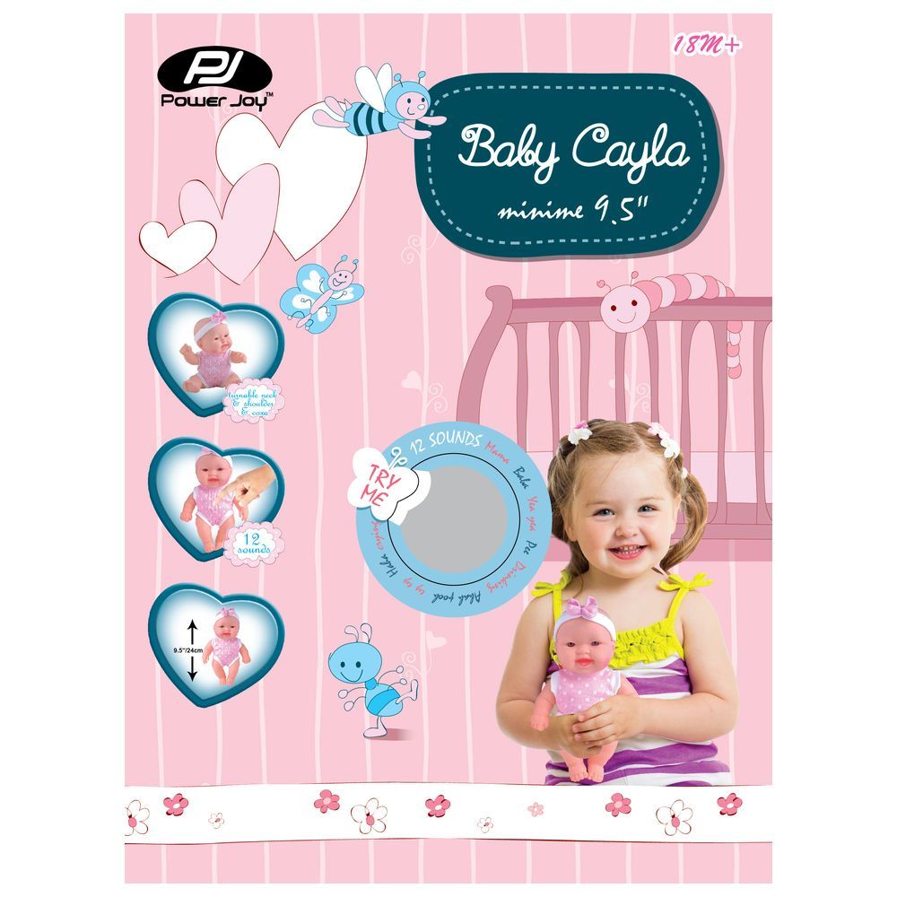 Power Joy - Baby Cayla Minime 24cm 1pc - Assorted